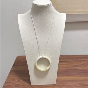 Authentic NWOT Jade Bangle Bracelet on Sterling Silver Chain.